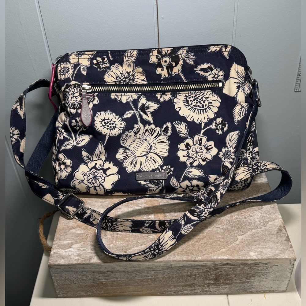 Vera Bradley Blue Floral Small Crossbody